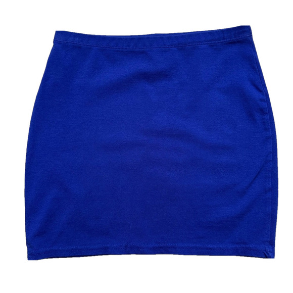 Divided H&M Women’s Blue Mini Skirt Retro -‎ Size 4 - Picture 1 of 4
